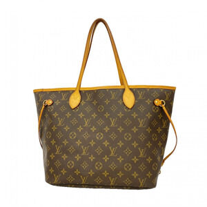 LOUIS VUITTON Authentic Brown Monogram Neverfull MM Tote Bag